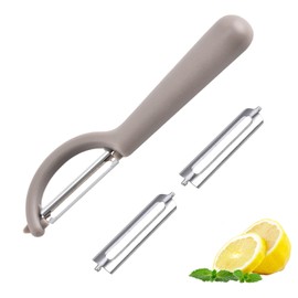 P-Peeler for Tupper with 2 Replacement Blades, Peeler for Vegetables, Universal Potato Peeler, Usable, Dishwasher Safe, Effortless Peeling, Preparation Compatible, with Tupperware Kitchen Appliances