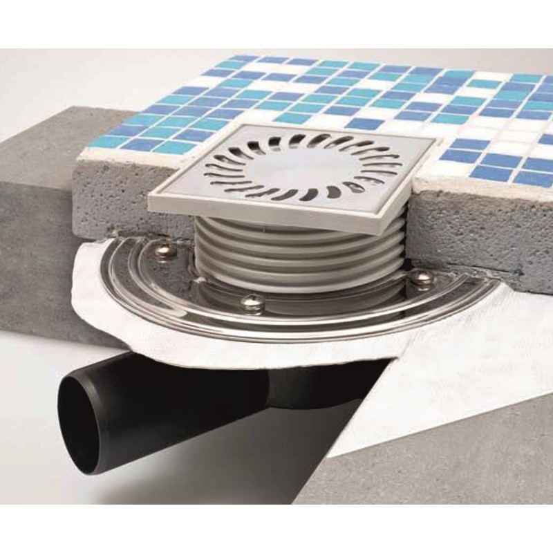 Vertical floor White Black Stainless Steel Shower Drain Bathroom Drain