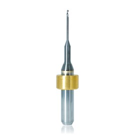 Hansong DLC-Coated Milling Burs 1mm – Compatible with IMES-ICORE Coritec CAD/CAM Systems (350i, 650i Series), for PMMA, PEEK, Wax – 6mm Shank, Carbide Endmill