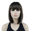 Lydell 10" Short Straight Bob Hair Wigs with Bangs No