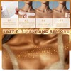 Prreal 6PCS Body Glitter Temporary Tattoos,Metallic Collarbone Fake Tattoo Stickers,Waterproof