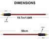 YARCHONN RCA Speaker Bare Cable Wire Speaker Pigtail Cord to