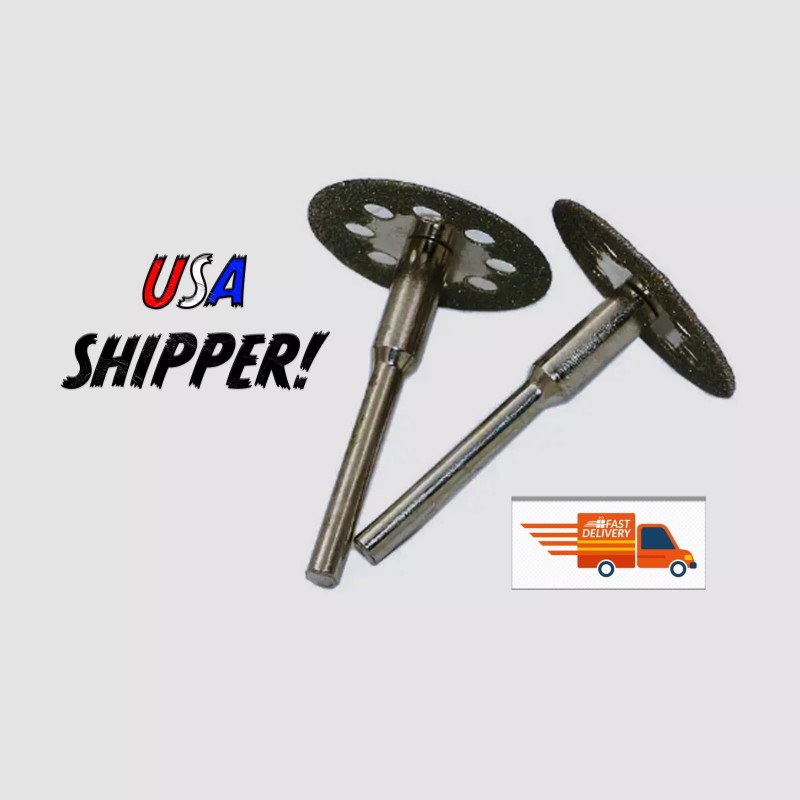 GOXAWEE 10pc Diamond Cutting Wheels Dremel Rotary Cut off Tool