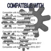 4PCS Black Flexible Steering Coupler, 563152K000FFF 56315-2K000 56315-2K000FFF Compatible with