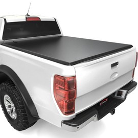 XTWEEX Soft Tri-Fold Truck Bed Tonneau Cover Compatible for 2019-2024 Ford Ranger 5' 1" (61") Bed Durable & Waterproof Vinyl, No Drilling Required, Privacy Protection and Locking