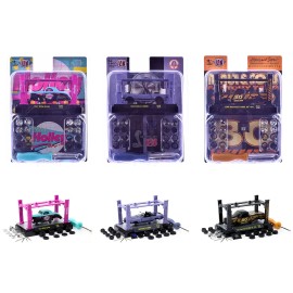 DCD Model Kit 3 Piece 1/64 Scale Car Set Limited Release 78 Edition Worldwide 9600 Pieces M2 Machines Diecast Toys