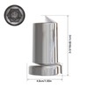 33mm Chrome Plastic ABS Lug Nut Covers Bullet Flanged Push-on