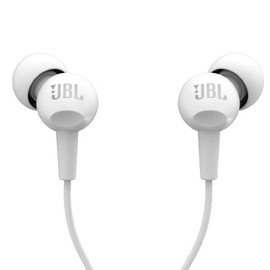 JBL Harman C100SI In-Ear Wired Earphones with Mic (C100SI White)