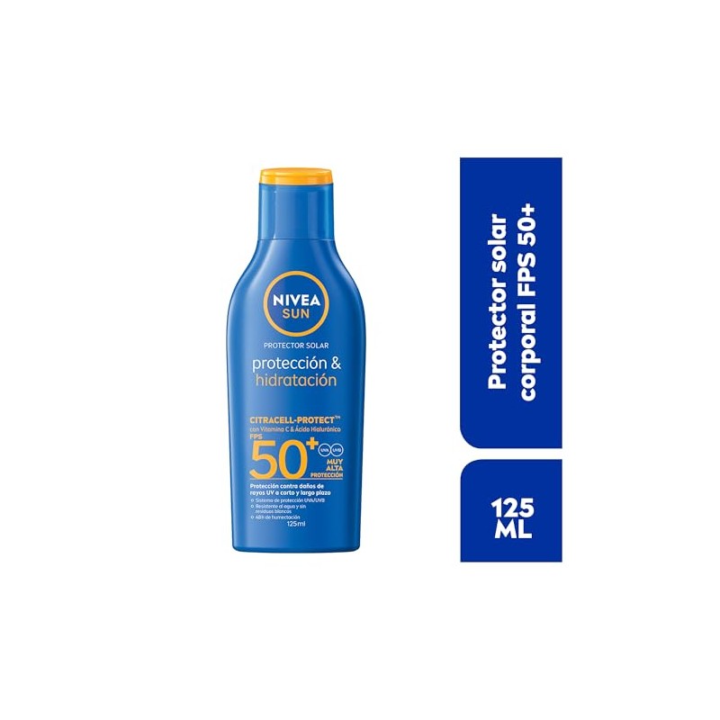 Protector Solar Corporal NIVEA SUN Protección E Hidratación Fps50+ 125Ml
