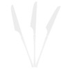 EcoQuality White Disposable Plastic Knives - Heavy Weight Plastic White