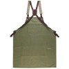 Node Leather - Cross Back Canvas Aprons With Pockets |Adjustable