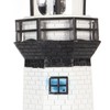 Solar Lighthouse 360 Degree Rotating Lighthouse Decoration Fadeless Resin LED