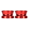 2Pcs NAB Hub Adapters for Studer ReVox Red Polished Aluminium