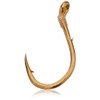 Gamakatsu Single Egg Snell Hook-10 Per Pack (Gold, 10)