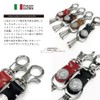H.N.Z kil-028d Keychain, Genuine Leather, Italian Leather, Studs, Men's, Red,