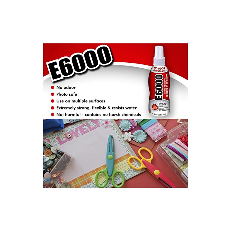 E6000 Adhesive Spray, 8 Ounces, Clear