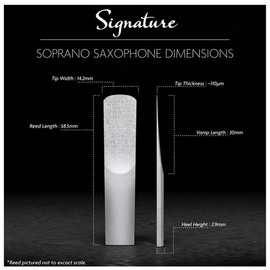 Legere Soprano Saxophone Reed, Signature, Strength 2.75