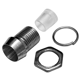 10x LED Socket Holder 5 mm Metal Chrome Screw Base + Insulator