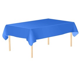 1 Piece Royal Blue Tablecloth Disposable Plastic Table Cover Waterproof Wipe Clean 54" x 108" Rectangle Table Cloths for Baby Shower Wedding Birthday Christmas Party Home Table Decorations
