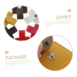 COHEALI 12pcs Pu Protective Covers for Nail Scissors Multifunctional Tool Holders Mixed Colors Lightweight Design for Easy Use and Manicure Backup for Home