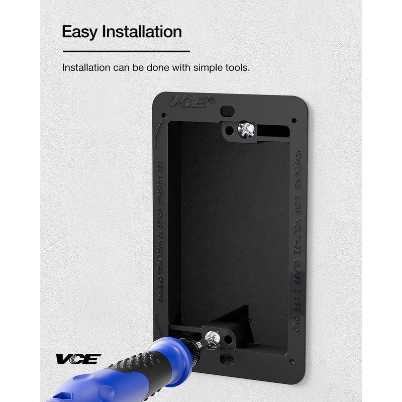 VCE Low Voltage Mounting Bracket (1 Gang, 5 Pack) for