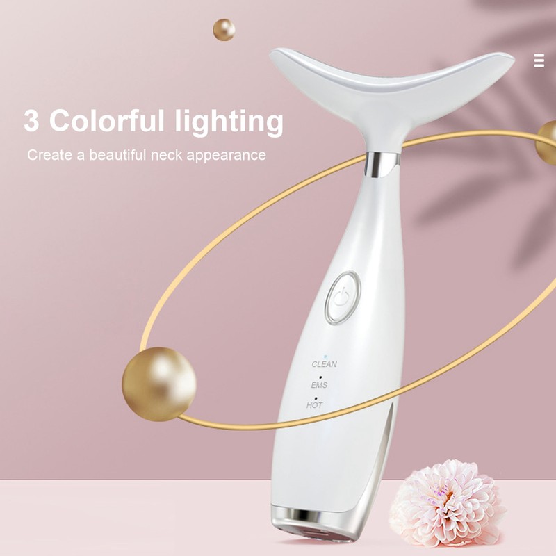 Neck Firming Massager Wrinkle Removal Constant Temperature Microcurrent Neck Skin
