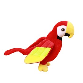 Kisangel Plush Parrot Lifelike Colorful Bird Soft for Party Favor Bedroom Decor Long Safe Material Fun for Boy Girl