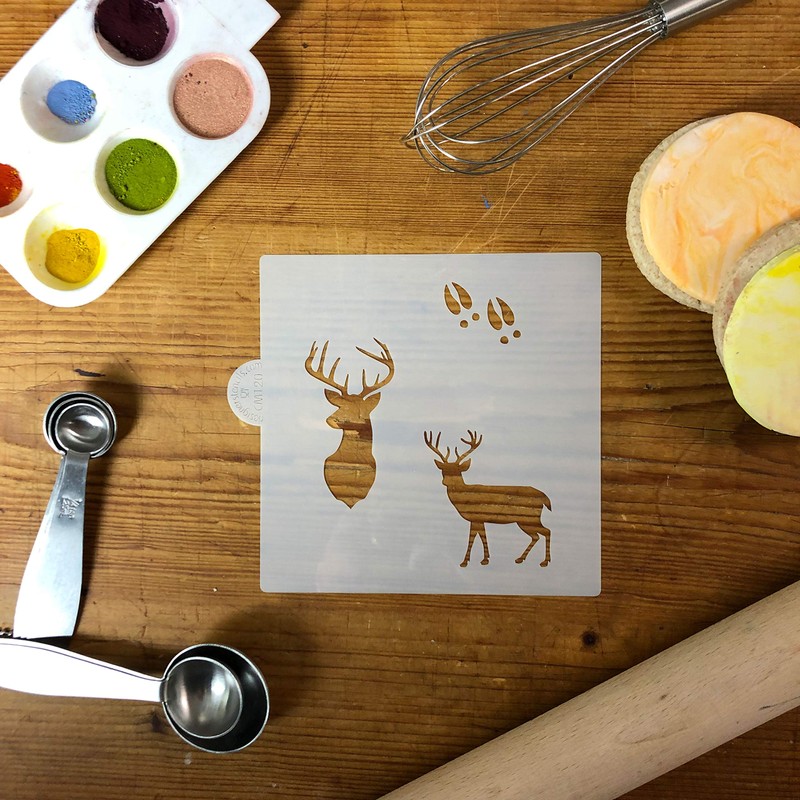 Buck / Deer Cookie Stencil