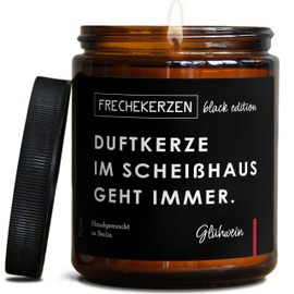 Bad Dekoration Duftkerze mit Spruch | Handgemacht aus Sojawachs | In Geschenkbox | Valentinstag Geburtstagsgeschenk | Lustige Gast Geschenk Idee | Freunde BFF, Mama, Kollegen |Glühwein