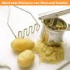 Pack of 2 Potato Masher, Potato Masher, Stainless Steel, Kitchen
