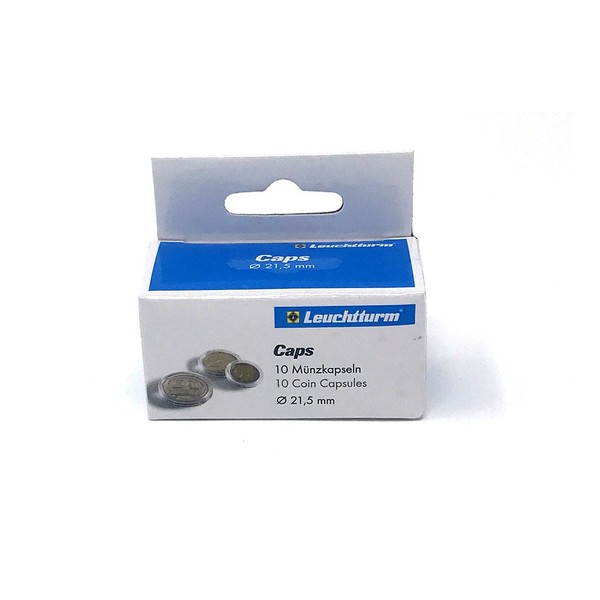 21.5mm-Nickel, Coin Capsules, 10 pack