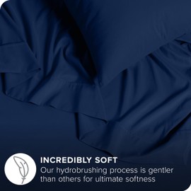 Ivy Union Twin Extra Long Sheet Set - Breathable & Cooling Sheets - Extra Soft, Easy-Fit Bed Sheets - Deep Pockets - Bedding Sheets & Pillowcases (Twin XL, Dark Blue)