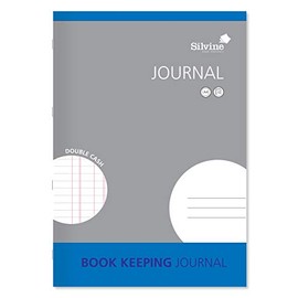 Silvine A4 Book Keeping Journal, 32 Pages Printed 'Double Cash' - Ref SJA4J