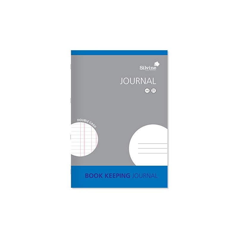 Silvine A4 Book Keeping Journal, 32 Pages Printed 'Double Cash'