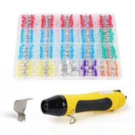 Amliber 400PCS Solder Sticks With Heat Gun, White, Red, Green, Blue, Yellow, Purple,...