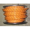 Steadfast Cycles Orange woven cotton covered Spark Plug Wire 7mm