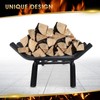 Fireplace Grate 17 "Heavy Duty with Ember Retainer, 1/2” Bar
