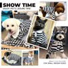 BAEJMJK Cute Dog Shirt Boy Girl Dog Clothes Striped Collared