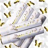 PrimePure White Confetti Cannon Party Poppers - Butterfly Shaped Confetti