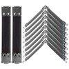 Healifty 10pcs 9cm Metal Internal Flex Frames Handbag Hinges Spring