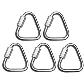 MarineNow 316 Stainless Steel Delta Quick Link Marine Grade Triangle Choose Size and Quantity (05-Pack, 05 mm (3/16"))