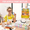 Sknrlko Acrylic Paint Storage Box, 30 Bottle Capacity Acrylic Paint
