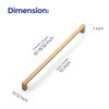Ravinte 5-Pack 10-Inch Solid Square Cabinet Pulls - Champagne Bronze