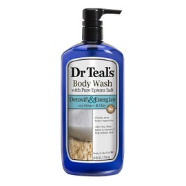 Dr. Teal's Pure Epsom Salt Body Wash, Detox, 24 Fluid Ounce
