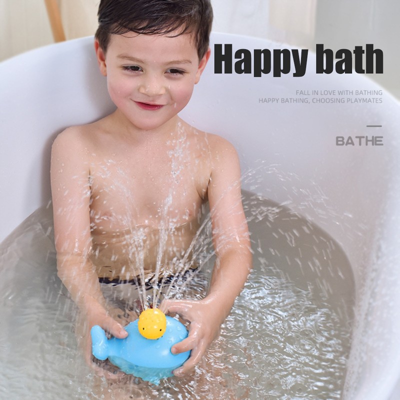 Baby Bath Toy Spray Whale Electric Infant Water Pump Swimming