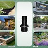 LONGRUNNEW Pond Hose Fittings Adapter, PVC Tube Fitting, Adapter, Black,
