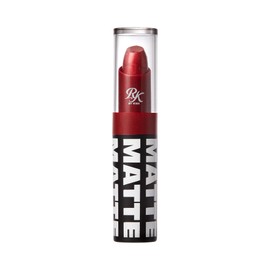 Ruby Kisses Lipstick, Matte Finish, Long-Lasting, Highly Pigmented, Smooth Apply, Full Coverage Lip Color Makeup (Metallic Red)