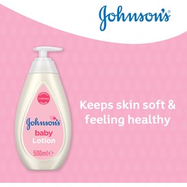 Johnson's Baby Lotion (1 x 500 ml) Nourishing and Hypoallergenic Baby Body Lotion for Delicate Skin with Coconut Oil for 24h Moisture Protection