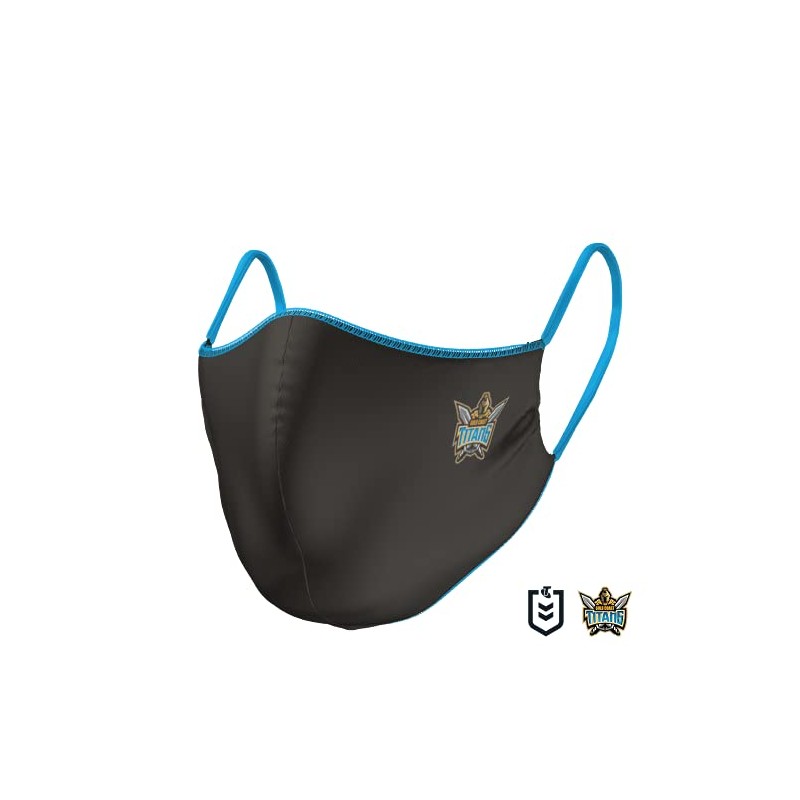 NRL Face Mask - Titans - Reversible - Washable -