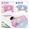 Hbhpov Makeup Bag set Organizer Cotton Letter Cosmetic Pouch Large